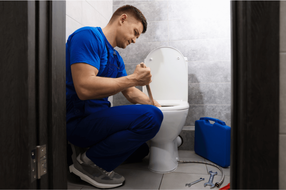 Blocked toilet emergency plumber Dubai